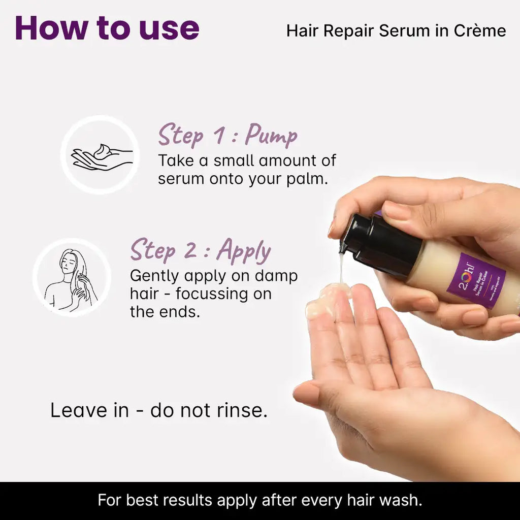 How to use our 2.Oh! Hair Repair Crème Serum